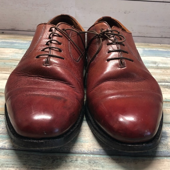 Grenson Leather Oxford Dress Shoes Lace Up Brown Sz 11 main image 5